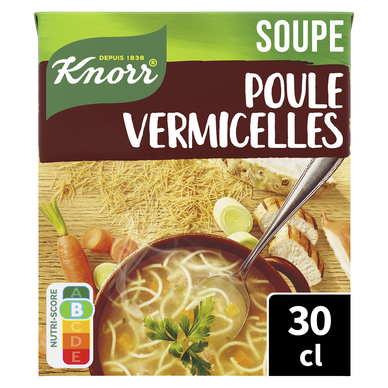 Soupe Saveurs d'Antan Poule vermicelles KNORR & LA POTAGERE, 30CL