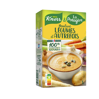 Soupe Mouliné de légumes d'autrefois KNORR & LA POTAGERE, Brique 1L