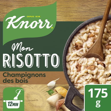 Riz risotto aux champignons des bois cuisson 12min KNORR 2 portions