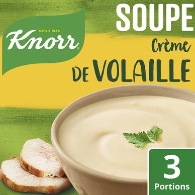Soupe déshydratée Crème de volaille champignons KNORR 3 portions
