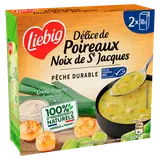 Soupe Délice de poireaux noix de st Jacques MSC LIEBIG, 2 x 30 cl