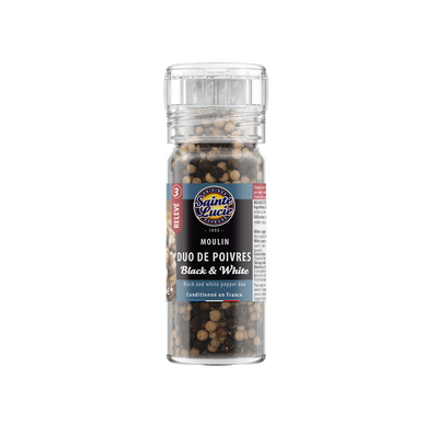 Duo de poivres black & white SAINTE LUCIE, 60g