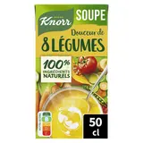 Soupe Douceur 8 légumes KNORR & LA POTAGERE, Brique 50cL