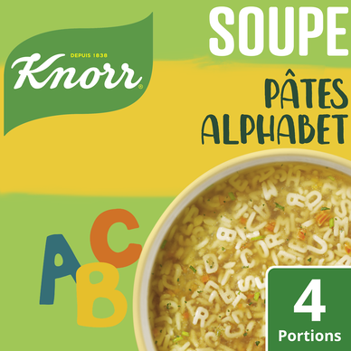Soupe déshydratée Pâtes Alphabet KNORR 4 portions