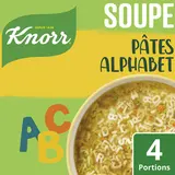 Soupe déshydratée Pâtes Alphabet KNORR 4 portions