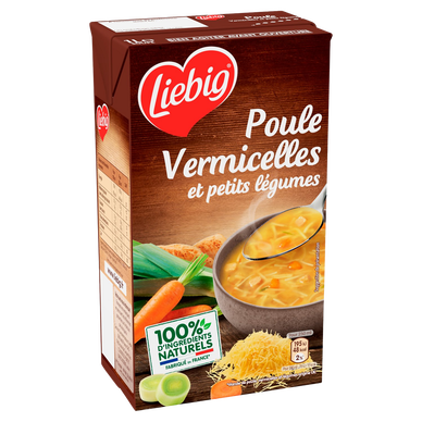 Potage poule au pot Française vermicelles LIEBIG brique 1l
