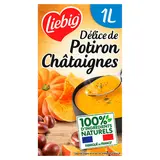 Soupe Délice potiron et châtaignes LIEBIG, brique de 1L