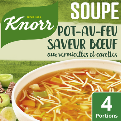 Soupe déshydratée Pot-au-Feu Saveur Boeuf KNORR 4 portions