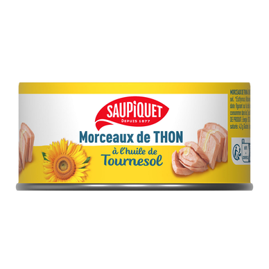 Thon morceaux huile de tournesol SAUPIQUET 1/5 160g