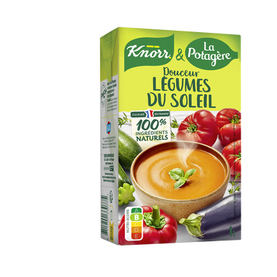 Soupe Douceur légumes du soleil KNORR & LA POTAGERE, Brique 1L