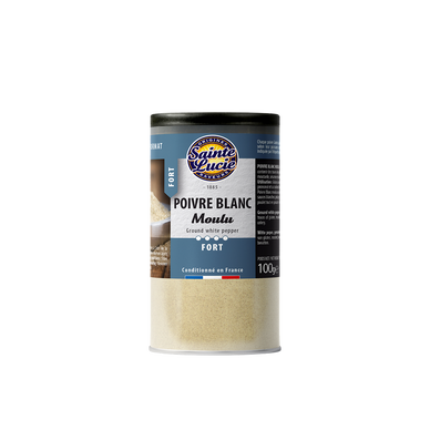 Poivre blanc moulu SAINTE LUCIE, 100g