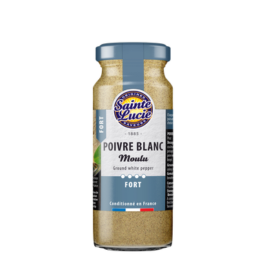Poivre blanc moulu saveurs préservées SAINTE LUCIE, 45g