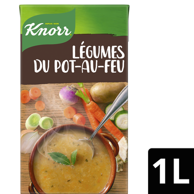 Soupe Saveurs d'Antan Légumes du pot au feu KNORR & LA POTAGERE, Brique 1L