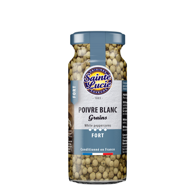 Poivre blanc grains saveurs préservées SAINTE LUCIE, 50g