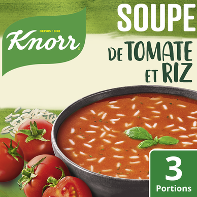 Soupe déshydratée Tomates et Riz KNORR 3 portions