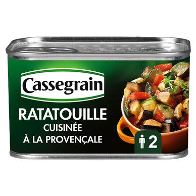 Ratatouille cuisinée à la provençale CASSEGRAIN - Boîte 380g