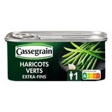 Haricots verts extra fins CASSEGRAIN - Boîte 110g net égoutté