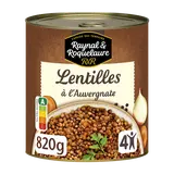 Lentilles cuisinées à l'Auvergnate RAYNAL & ROQUELAURE - Boîte 820g