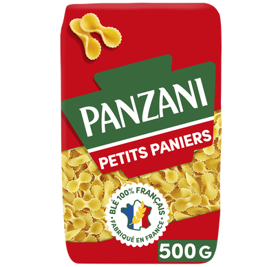 Pâtes PETITS PANIERS blé Français PANZANI - 500g