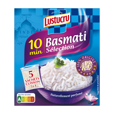Riz basmati 10 min LUSTUCRU sachets 5x90g 450g