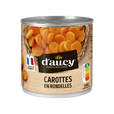 Carottes rondelles Cultivé en France D'AUCY - 240g