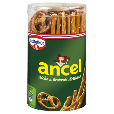 Mini assortiment sticks & bretzels d'Alsace ANCEL, tubo 137g