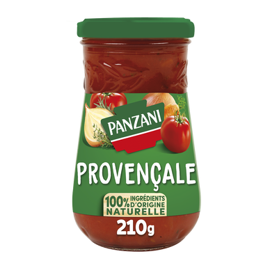 Sauce Tomate Provençale 100% ingrédients d'origine naturelle PANZANI -210g