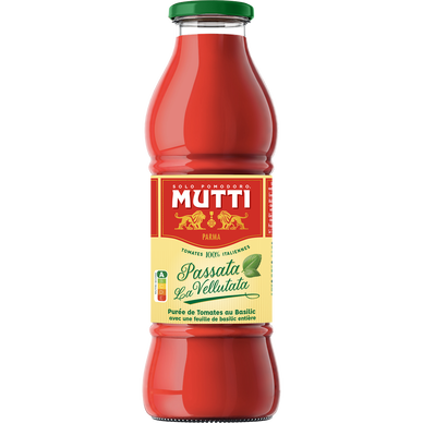 Purée de tomates au basilic passata la vellutata MUTTI 700g