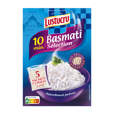 Riz basmati 10 min LUSTUCRU 5x180g 900g