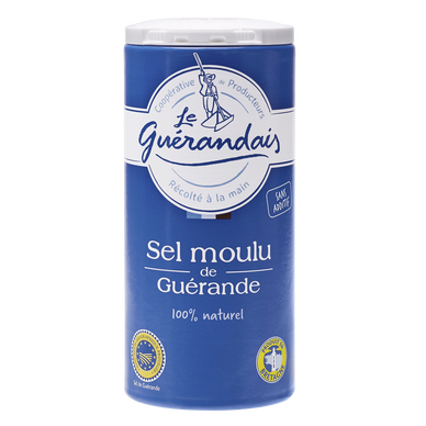 Sel marin moulu de tradition LE GUERANDAIS, boîte verseuse de 250g