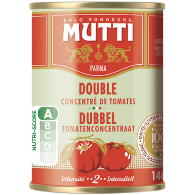 Double concentré tomates zéro résidus de pesticide MUTTI 140g