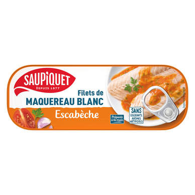 Filets de Maquereau Blanc Sauce Escabèche SAUPIQUET, 169g