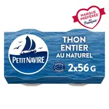 Thon albacore au naturel PETIT NAVIRE boîtes 112g poids net égoutté