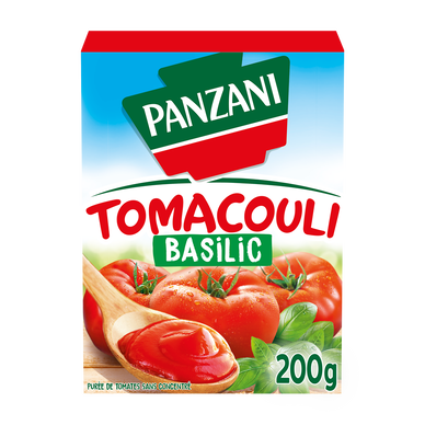 Sauce Coulis de Tomate au Basilic Tomacouli PANZANI - brique 200g