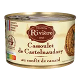 Cassoulet Castelnaudary confit canard MAISON RIVIERE, boîte de 1/2, 420g