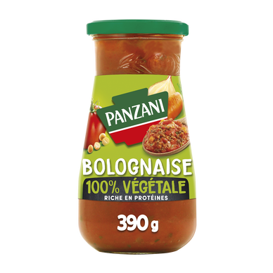 Sauce Bolognaise Végétale aux protéines de pois PANZANI - 390g