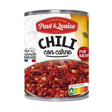 Chili con carne PAUL & LOUISE, boite 1/2 400g