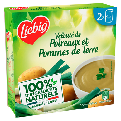 Soupe Pur'Soup velouté de poireaux pdt française LIEBIG 2x30cl