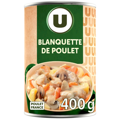 Blanquette de poulet U boite 1/2 400g