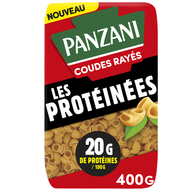 Coudes rayés protéinés PANZANI 400g