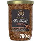 Lentilles du Lauragais cuisinées U SAVEURS 780g
