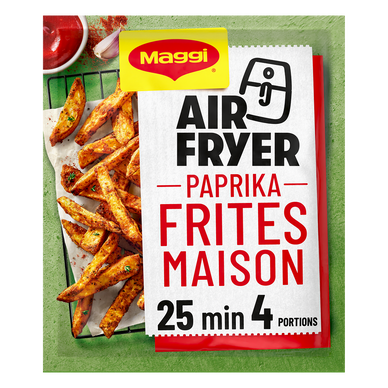 Frites maison au paprika 25 minutes air fryer 4 portions MAGGI 34g
