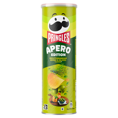 Chips tuiles Mediterranean herbs & olives PRINGLES 165g