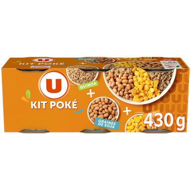 Kit Poke Quinoa, Maïs, Graine de Soja 400g