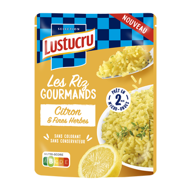 Riz gourmand citron et fines herbes LUSTUCRU 220g
