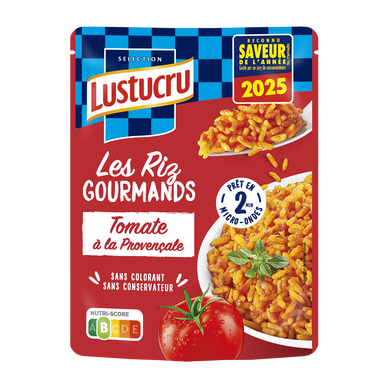 Riz long grain étuvé, cuisiné à la tomate et herbes provençales LUSTUCRU 220g