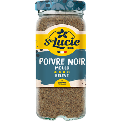Poivre noir moulu saveurs préservées SAINTE LUCIE, 50g