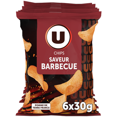 Chips saveur barbecue U 6x30g 180g