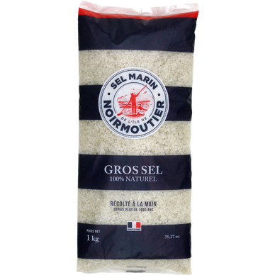 Gros sel Noirmoutier SEL MARIN DE L'ILE DE NOIRMOUTIER, sachet de 1kg