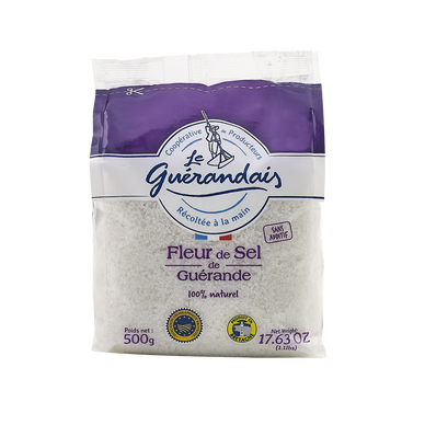 Fleur de sel IGP tradition LE GUERANDAIS, sac en toile de 500g